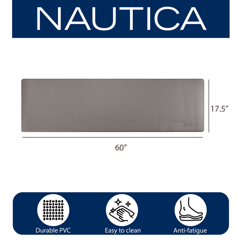 Nautica Embossed Basketweave AntiFatigue Mat & Reviews Wayfair